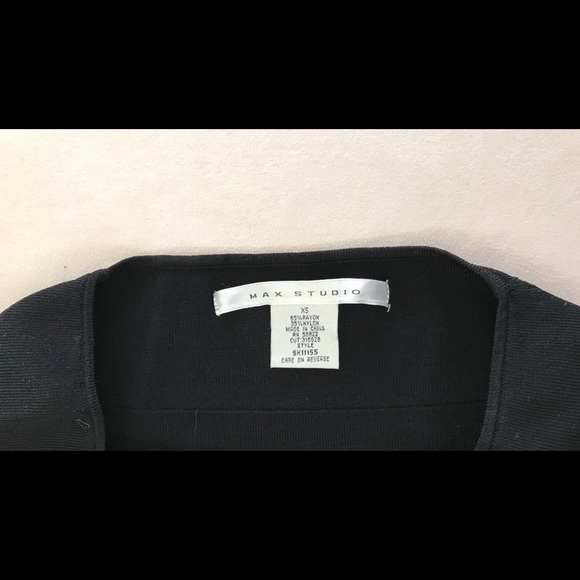 MAX STUDIO BLACK DRESS XS - Picture 8 of 8